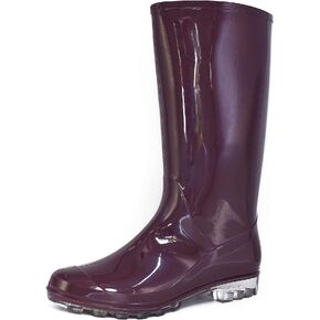 DaeRainy Tall Rain Boots for Women, Knee High Waterproof Slip On Garden Boots