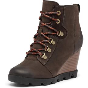 Sorel Women's Joan Uptown Lace Bootie — Waterproof Leather Wedge Boots