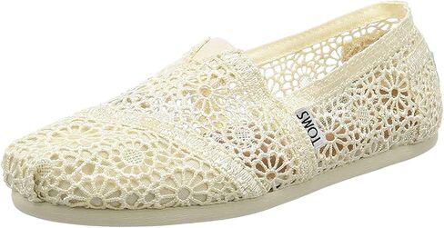 حذاء حريمي من TOMS Crochet Classics, أسود in Kuwait