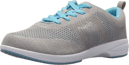 Propet Women Washable Walker Evolution Oxford, Light Grey/Light Blue, 10 2E US in Saudi Arabia