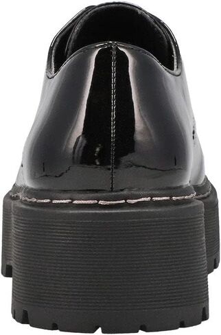Steve Madden Women's Brenton Platform Oxford Blk Patent 38 Medium EU in Saudi Arabia
