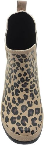 Corkys Womens Yikes Leopard Rain Casual Boots Ankle Low Heel 1-2" - Brown in Saudi Arabia