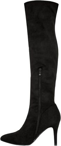 حذاء نسائي عطشان عصري بكعب عالٍ فوق الركبة وكعب عالي مقاس الحفلات in Kuwait