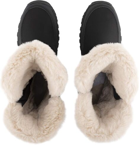 POLAR Womens Memory Foam Twin Zip Opening Pull On Nylon Waterproof Thick Faux Fur Lined Winter Rain Snow Boots in Saudi Arabia