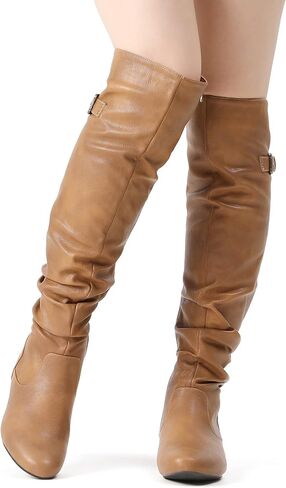 DREAM PAIRS Women's Suede Over The Knee Thigh High Winter Boots in Saudi Arabia
