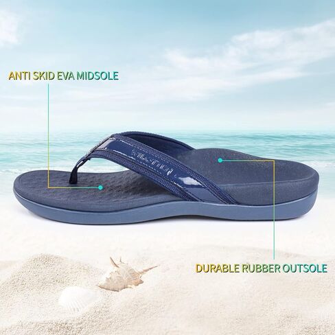 صنادل WILOTTEN لدعم قوس القدم للنساء، شباشب لتقويم العظام للأقدام المسطحة، صنادل فليب فلوب داعمة للنساء والرجال in Kuwait