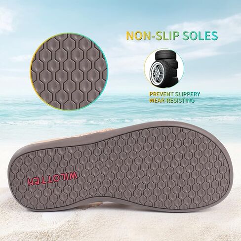 صنادل WILOTTEN لدعم قوس القدم للنساء، شباشب لتقويم العظام للأقدام المسطحة، صنادل فليب فلوب داعمة للنساء والرجال in Kuwait