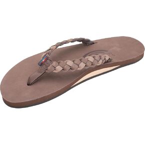 Rainbow Sandals Women's Single Layer Leather Sandal w/Double Braided Strap