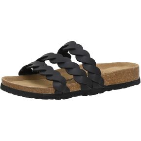 CUSHIONAIRE Women's Lucy Cork footbed Sandal with +Comfort and Wide Widths Available in Saudi Arabia
