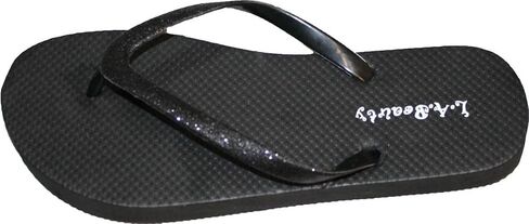L.A. Beauty Womens Flip Flop with Glitter Straps and Comportable Footbed, Cool Looking Style in Saudi Arabia