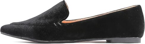 حذاء FEVERSOLE النسائي بدون كعب مسطح مدبب أنيق سهل الارتداء مريح للقيادة في المكتب in Kuwait