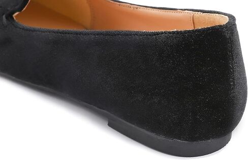 حذاء FEVERSOLE النسائي بدون كعب مسطح مدبب أنيق سهل الارتداء مريح للقيادة في المكتب in Kuwait