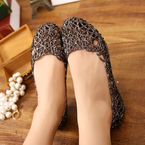 Domucos Womens Sandals Flat Jelly Shoes Slip On Hollow Out Loafers… in Kuwait