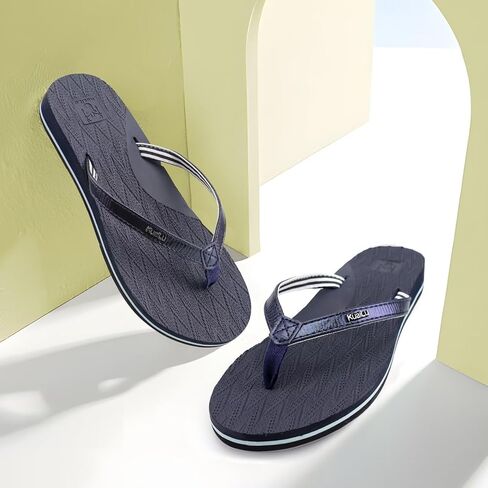 KuaiLu Womens Fashion Flip Flops Ladies Summer Beach Yoga Mat Thong Sandals | Comfortable Lightweight Slip On Arch Support Walking Sandles，Trendy Leather Outfits Plantar Fasciitis Recovery Footwear in Saudi Arabia