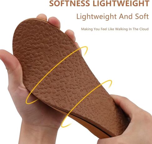 KuaiLu Womens Fashion Flip Flops Ladies Summer Beach Yoga Mat Thong Sandals | Comfortable Lightweight Slip On Arch Support Walking Sandles，Trendy Leather Outfits Plantar Fasciitis Recovery Footwear in Kuwait