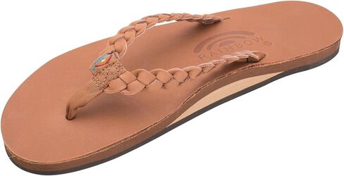 Rainbow Sandals Women's Single Layer Leather Sandal w/Double Braided Strap in Kuwait