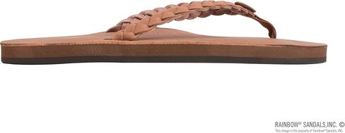 Rainbow Sandals Women's Single Layer Leather Sandal w/Double Braided Strap in Kuwait