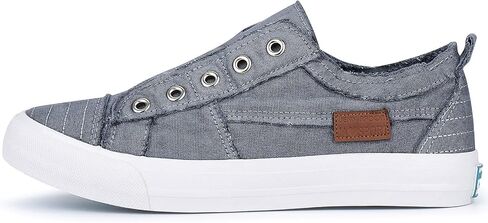JENN ARDOR Womens Fashion Slip on Sneakers Walking Shoes for Women No Lace Flats Low Top Canvas Shoes Trendy Comfort Casual Tennis Shoes for Women in Saudi Arabia