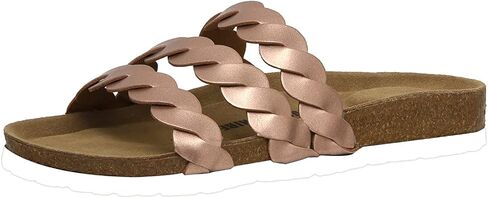 CUSHIONAIRE Women's Lucy Cork footbed Sandal with +Comfort and Wide Widths Available in Saudi Arabia