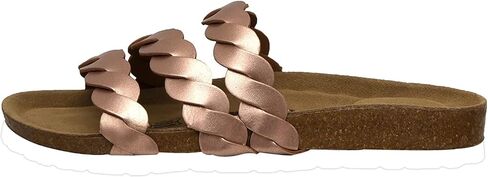 CUSHIONAIRE Women's Lucy Cork footbed Sandal with +Comfort and Wide Widths Available in Saudi Arabia