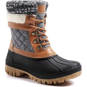 ALEADER Womens Winter Snow Boots | Waterproof Shell | Duck Boots
