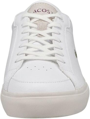 Lacoste Women's Powercourt Fashion Sneaker Wht/Purp 8 Medium US in Saudi Arabia
