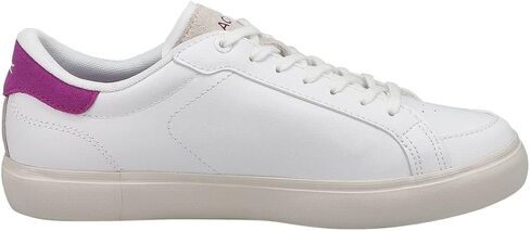 Lacoste Women's Powercourt Fashion Sneaker Wht/Purp 8 Medium US in Saudi Arabia