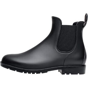 Yvmurain Women's Short Rain Boots Waterproof Anti Slip Rubber Ankle Chelsea Booties in Saudi Arabia