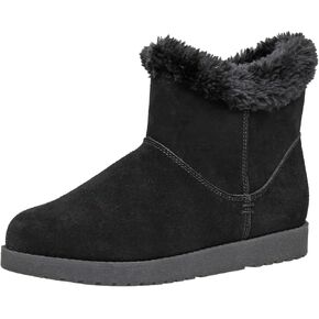 CUSHIONAIRE Women's Hethrow Genuine Suede pull on boot +Memory Foam & Wide Widths Available