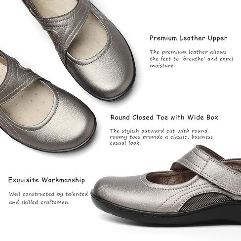 Oviaric Women's Classic Comfort Mary Jane Flats Fashion Casual Dress Shoes Cute Closed Toe Slip On Lightweight Breathable Walking Shoes in Saudi Arabia