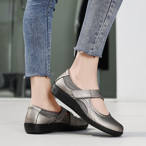 Oviaric Women's Classic Comfort Mary Jane Flats Fashion Casual Dress Shoes Cute Closed Toe Slip On Lightweight Breathable Walking Shoes in Saudi Arabia