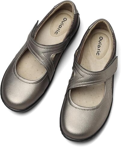 Oviaric Women's Classic Comfort Mary Jane Flats Fashion Casual Dress Shoes Cute Closed Toe Slip On Lightweight Breathable Walking Shoes in Saudi Arabia
