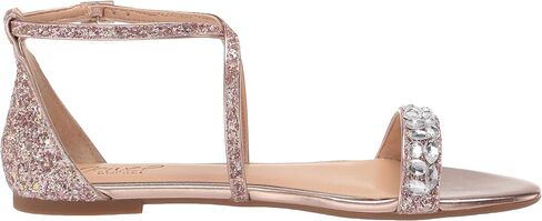 Jewel Badgley Mischka Women's Osome Cross Strap Sandal in Saudi Arabia