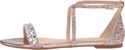 Jewel Badgley Mischka Women's Osome Cross Strap Sandal in Saudi Arabia