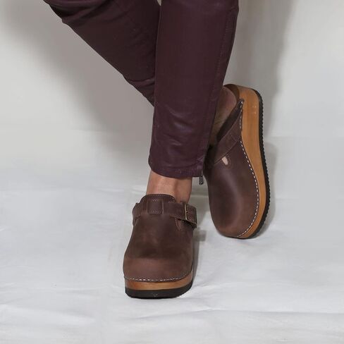Kebba - Handmade Wooden Clog Mules, Liliane in Saudi Arabia