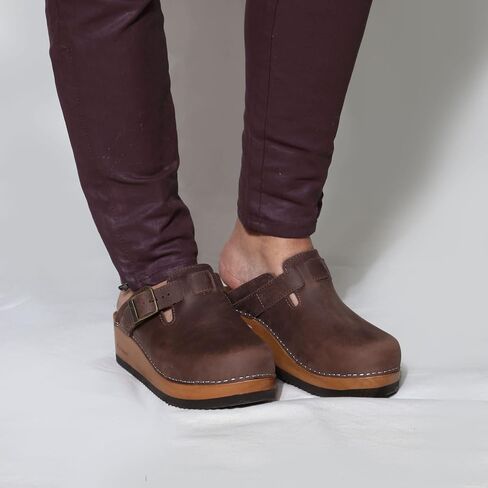 Kebba - Handmade Wooden Clog Mules, Liliane in Saudi Arabia