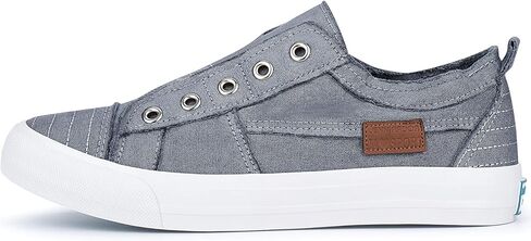 JENN ARDOR Women's Canvas Slip On/Lace up Sneakers Low Tops Fashion Flats Comfortable Casual Shoes for Walking in Kuwait