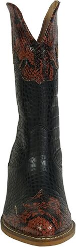 ARiderGirl Sally Women's Western Knee High Mid Calf Stacked Heel Boots in Saudi Arabia