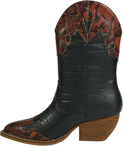 ARiderGirl Sally Women's Western Knee High Mid Calf Stacked Heel Boots in Saudi Arabia
