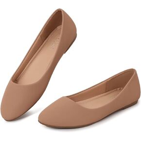 MUSSHOE Flats Shoes Women Pointed Toe Basic Womens Flats