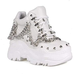 Anthony Wang Space Candy Embellished Stud Design Platform Lace up Fashion Sneaker