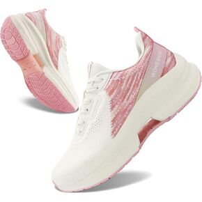 WONESION Women's Non Slip Walking Running Shoes Lightweight Athletic Tennis Sport Fashion Sneakers for Gym Work Nursing
