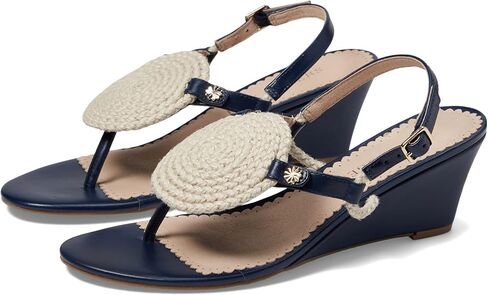 Jack Rogers Reef Wedge Midnight/Ivory 8.5 M in Kuwait