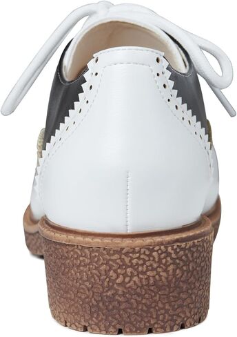 أحذية أكسفورد من mikarka للنساء بكعب منخفض مكتنز وأطراف أجنحة مثقوبة وأحذية بكعب عالي in Kuwait