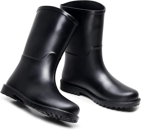 women mid calf rain boots Waterproof Garden Shoes Anti-Slipping Fashion Rubber Out Work rain Shoes in Saudi Arabia