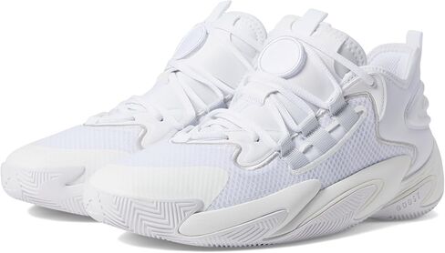 حذاء adidas BYW Select Team باللون الأبيض/الأبيض الكريستالي/اللون المعدني الصفري للرجال مقاس 13.5 متوسط in Kuwait