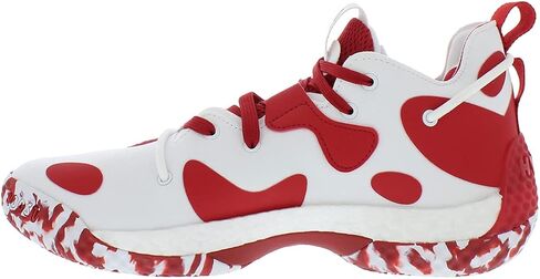 adidas Sm Harden Vol 6 Unisex Shoes Size 15, Color: White/Red in Kuwait