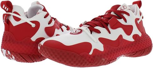 adidas Sm Harden Vol 6 Unisex Shoes Size 15, Color: White/Red in Kuwait