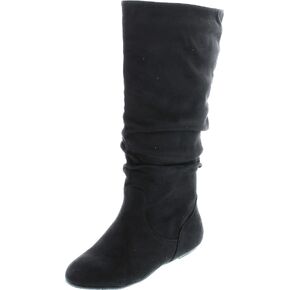 TOP Moda Data-1 Women's Shoes Cute & Comfort Round Toe Flat Heel Slouchy Mid Calf Boot in Saudi Arabia