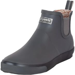 المرأة الكاحل احذية المطر مقاوم للماء حذاء للحديقة المضادة للانزلاق أحذية المطر نعل مطاطي للجنسين سطح السفينة الأحذية حجم كبير 10.5 in Kuwait